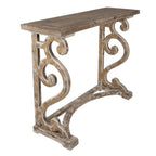 Sidetable 125x39x92 cm Bruin Hout Wandtafel