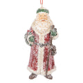 Kersthanger Kerstman 5x4x12 cm Rood Kunststof