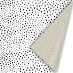 Flocks - Rollen cadeaupapier - 10 stuks - zwart/wit