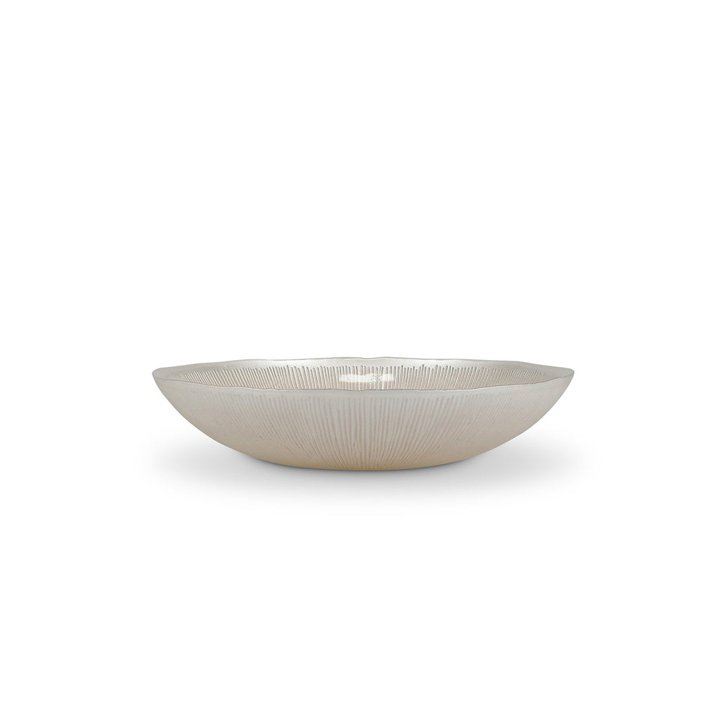 Decoratieve schaal 33xH6cm glasparel Cosmo