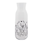 Karaf 1000 ml transparant Glas Bloemen Waterkan