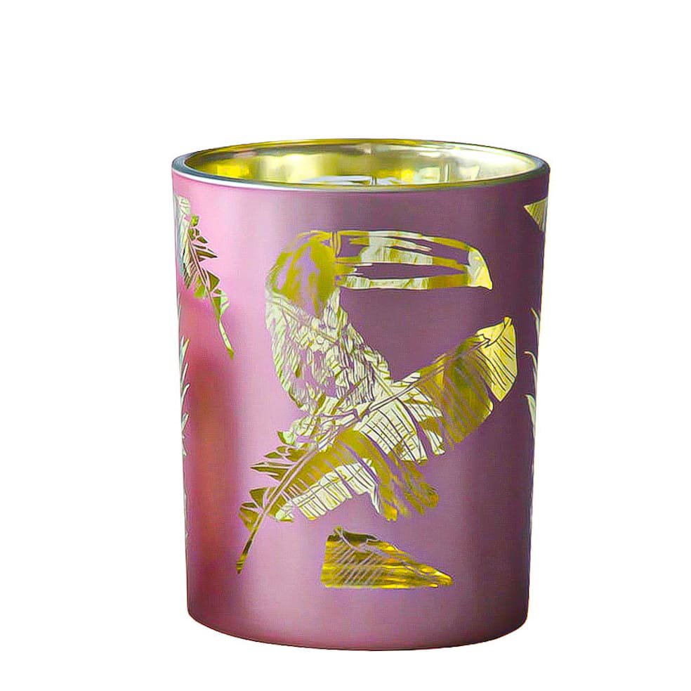 Theelichthouder toekan rose medium 10cm*