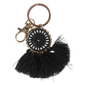 Sleutelhanger 7 cm Zwart Synthetisch