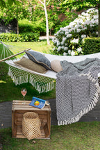 Plaid Alpana - 130x170 cm, zwart