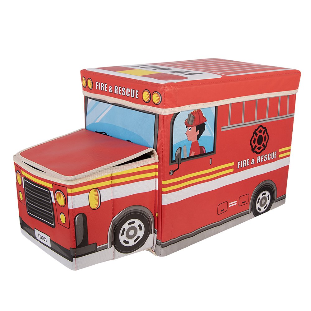 Opbergdoos Auto 55x32x28 cm Rood Kunststof
