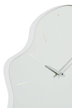 J-Line klok Onregelmatig - glas - wit