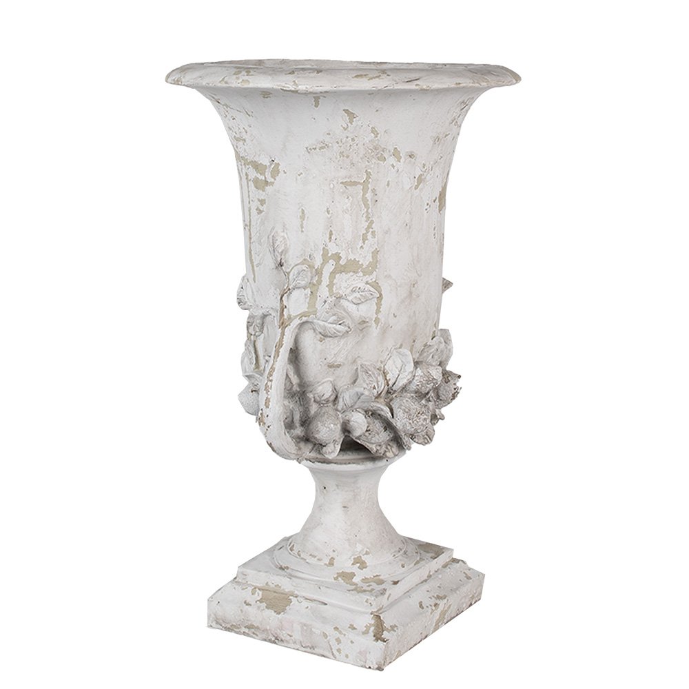 Bloempot 46 cm Beige Polyresin Decoratie Vaas