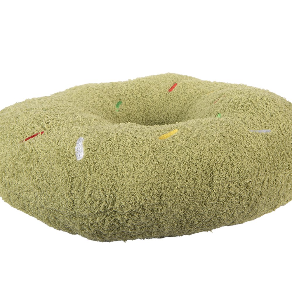 Sierkussen Ø 35x6 cm Groen Polyester