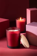 J-Line geurkaars Essential Accords - Seductieve Rose - rood - 38U