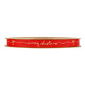 Kerstlint – Rood “Merry Christmas” Goud – 20 m – 10mm