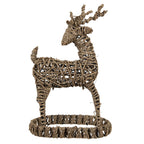 Beeld Hert 30x20x49 cm Bruin Rotan Kerstdecoratie