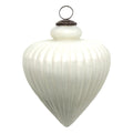 Kerstbal xl Ø 17 cm Wit Glas Kerstdecoratie