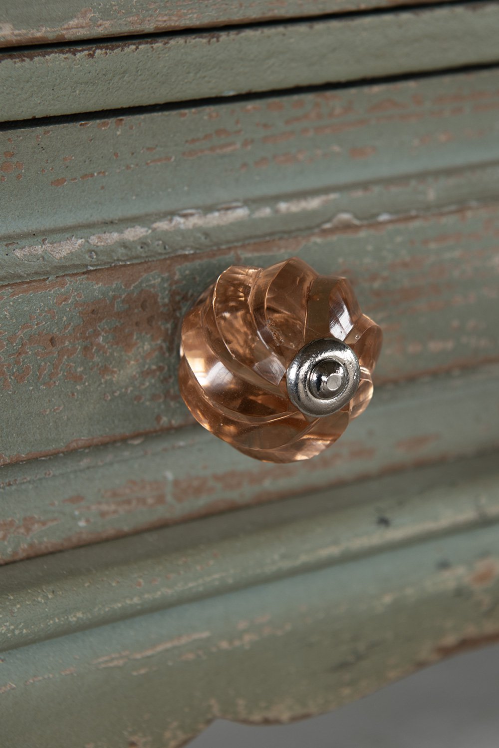 Deurknop Ø 4 cm Bruin Glas Meubelknop