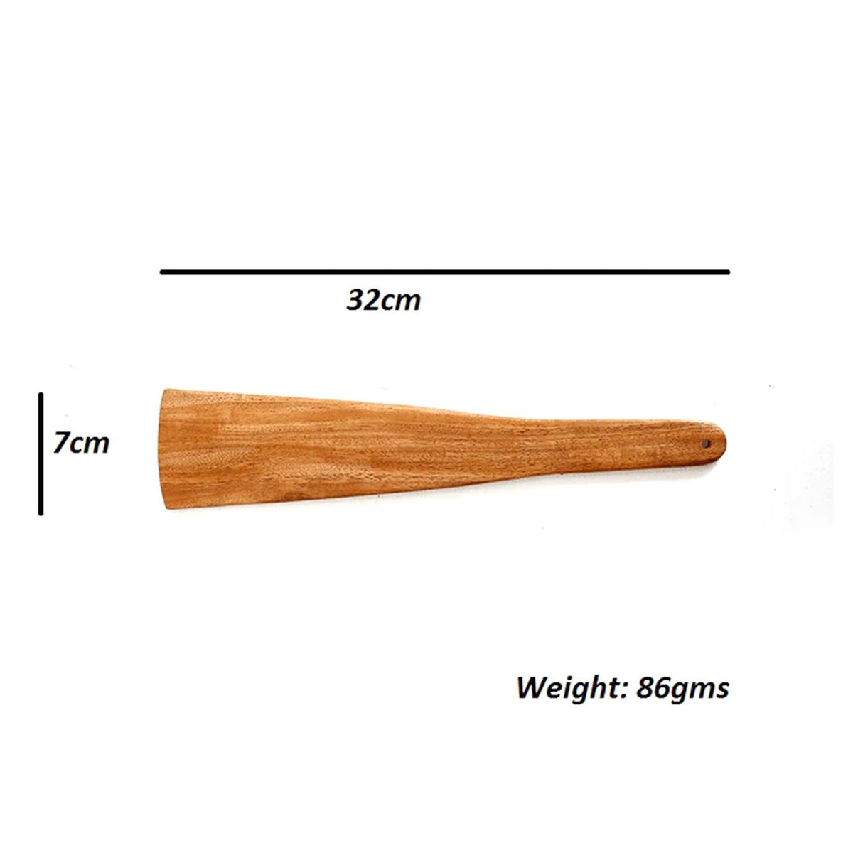 Houten Flip Spatel Pollepel Set – Keukengerei – Neemhout, Krasvrij – Set van 4, 37cm