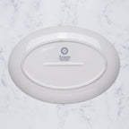 Cruise Amalfi ovaal porseleinen bord met voet 32 cm – set van 6 | Mediterrane Serveerschaal | Professioneel horecaservies