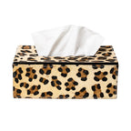 *tissuebox koehuid luipaard 25x14x9cm*
