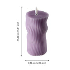 LED Kaars Otobe Paars 7x15cm