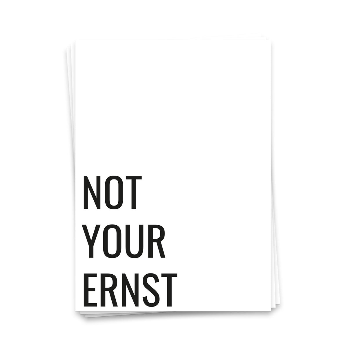 Niet uw Ernst - ansichtkaart 10 set
