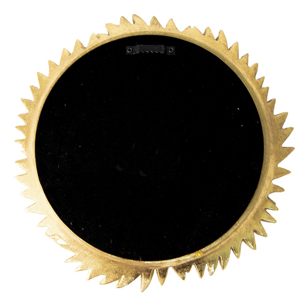 Spiegel Ø 25 cm Goudkleurige polyresin passpiegel