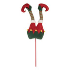 Kerstdecoratie Elfenbenen 24x10x80 cm Groen Hout