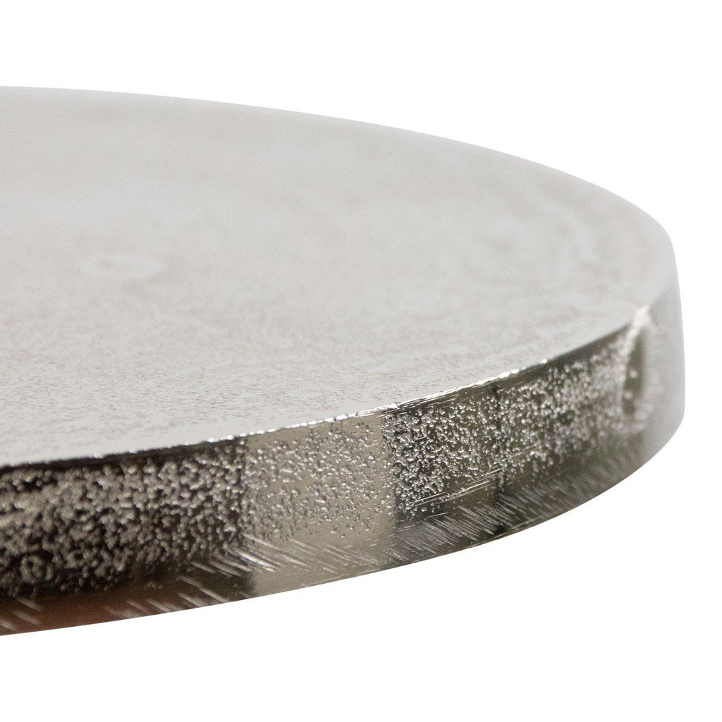 Tafel Rond zilver h50 d22cm