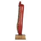 Kerstdecoratie Beeld Notenkraker 6x6x19 cm Rood Kunststof