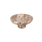 Decoratieve schaal 25,5xH10,5cm marmer beige Opus