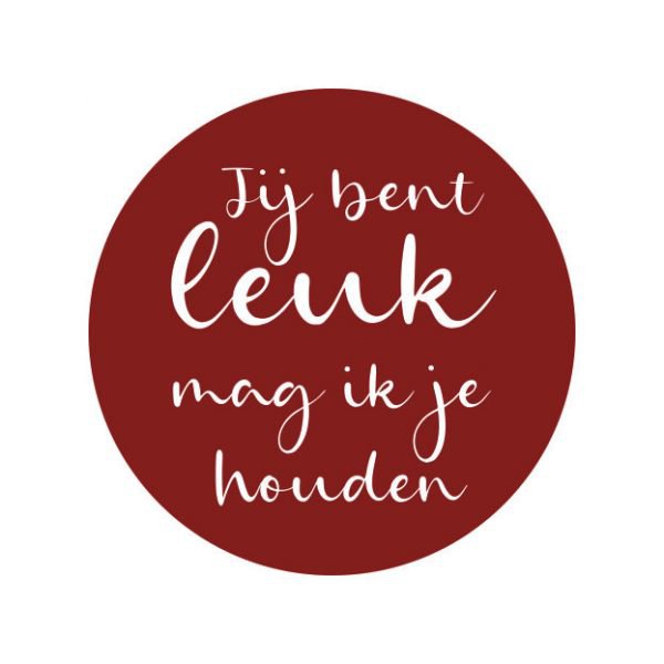 Wenskaart - Jij bent leuk mag ik je houden