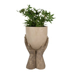 Bloempot Handen 37 cm Beige Polyresin Plantenpot