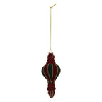 Kerstbal Ø 6x15 cm Rood Groen Glas