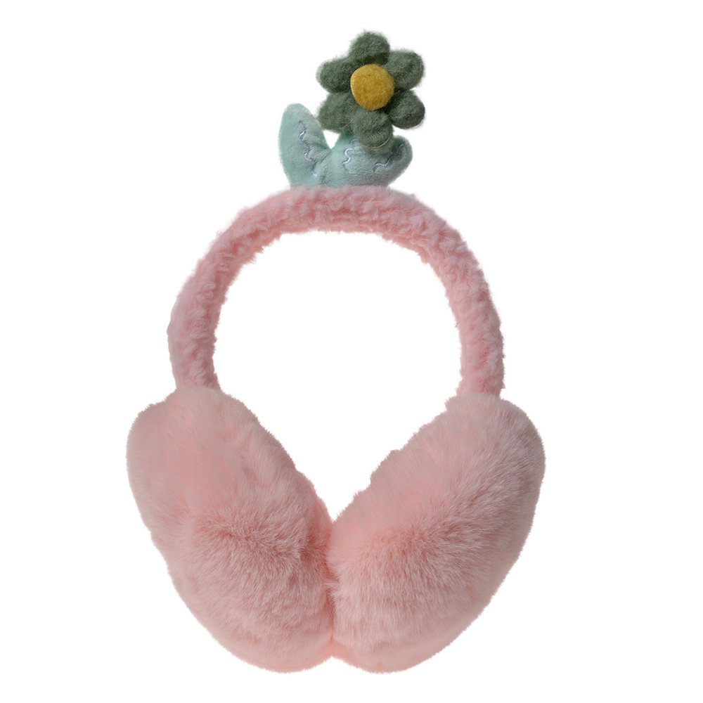 Oorwarmers Kinderen Bloem one size Roze Polyester