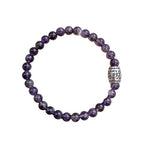 Dames armband Amethist met basic kraal