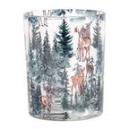 Theelichthouder Set van 2 Ø 7x8 / 10x13 cm Transparant Glas Hert