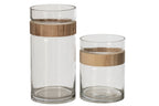 J-Line Cilindervaas - glas - naturel/transparant - large