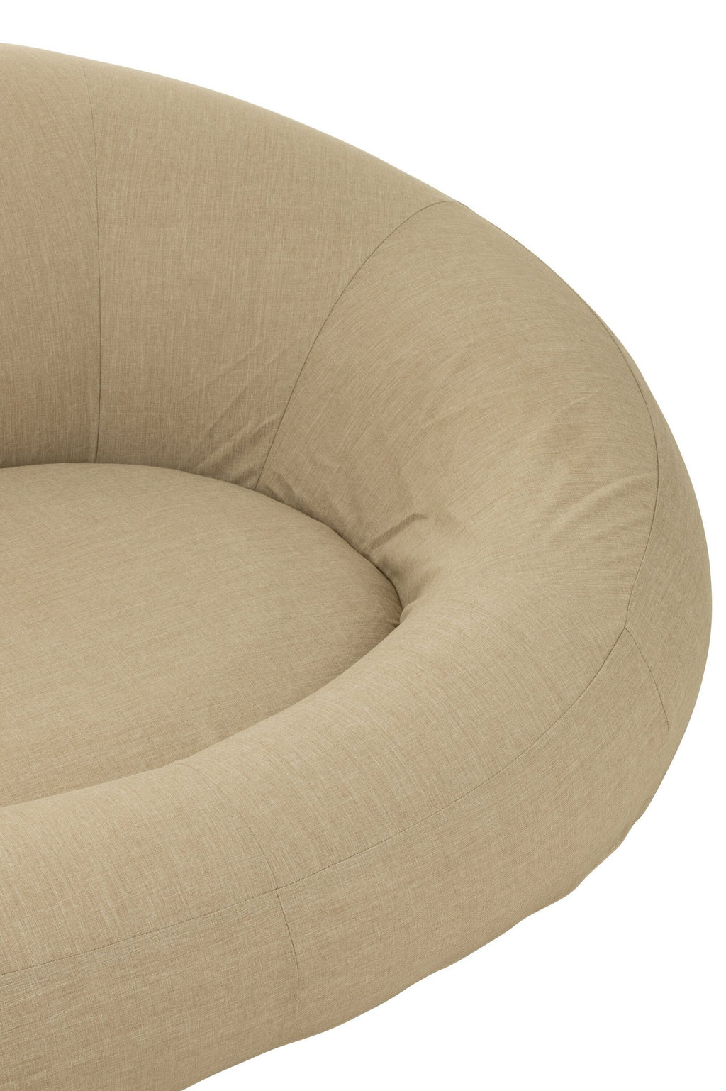 J-Line Matras Donut Polyethyleen Beige