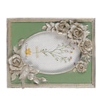 Fotolijst 10x15 cm Zilverkleurig Polyresin Bloemen Fotokader