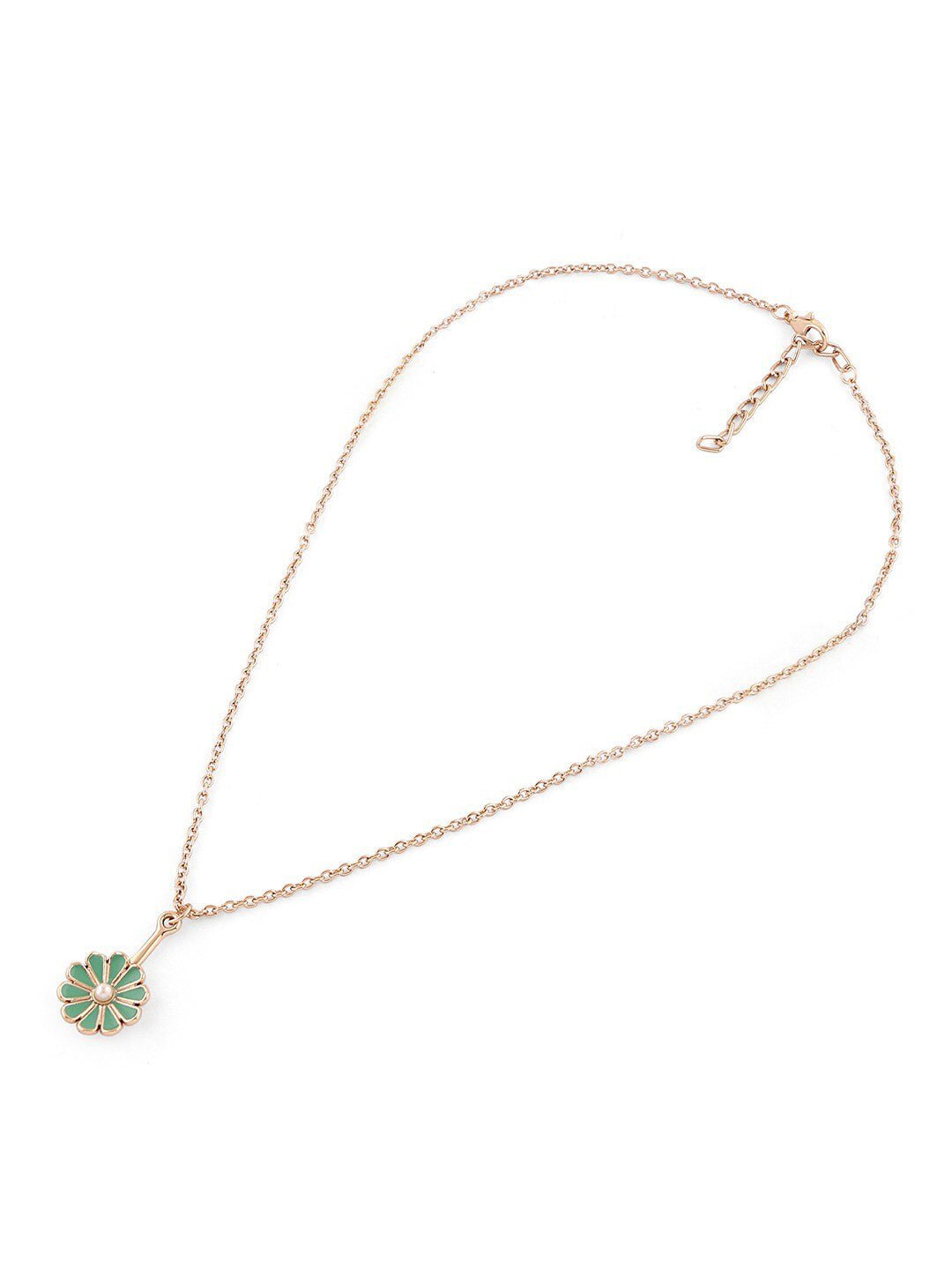 Vergulde ketting met parels – modieuze ketting – legering met parels – 26 cm