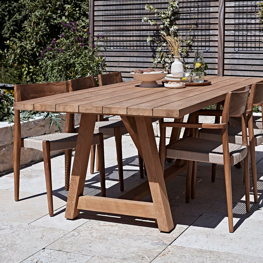 Freya teakhouten tuinstoel naturel - donker teak