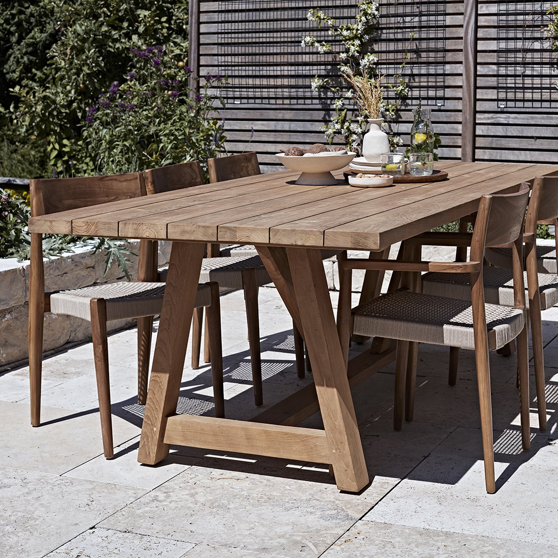 Freya teakhouten tuinstoel naturel - donker teak
