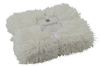 J-Line deken Moutie - polyester - wit