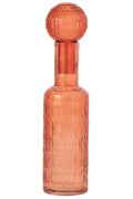 J-Line decoratie Fles - glas - oranje - large