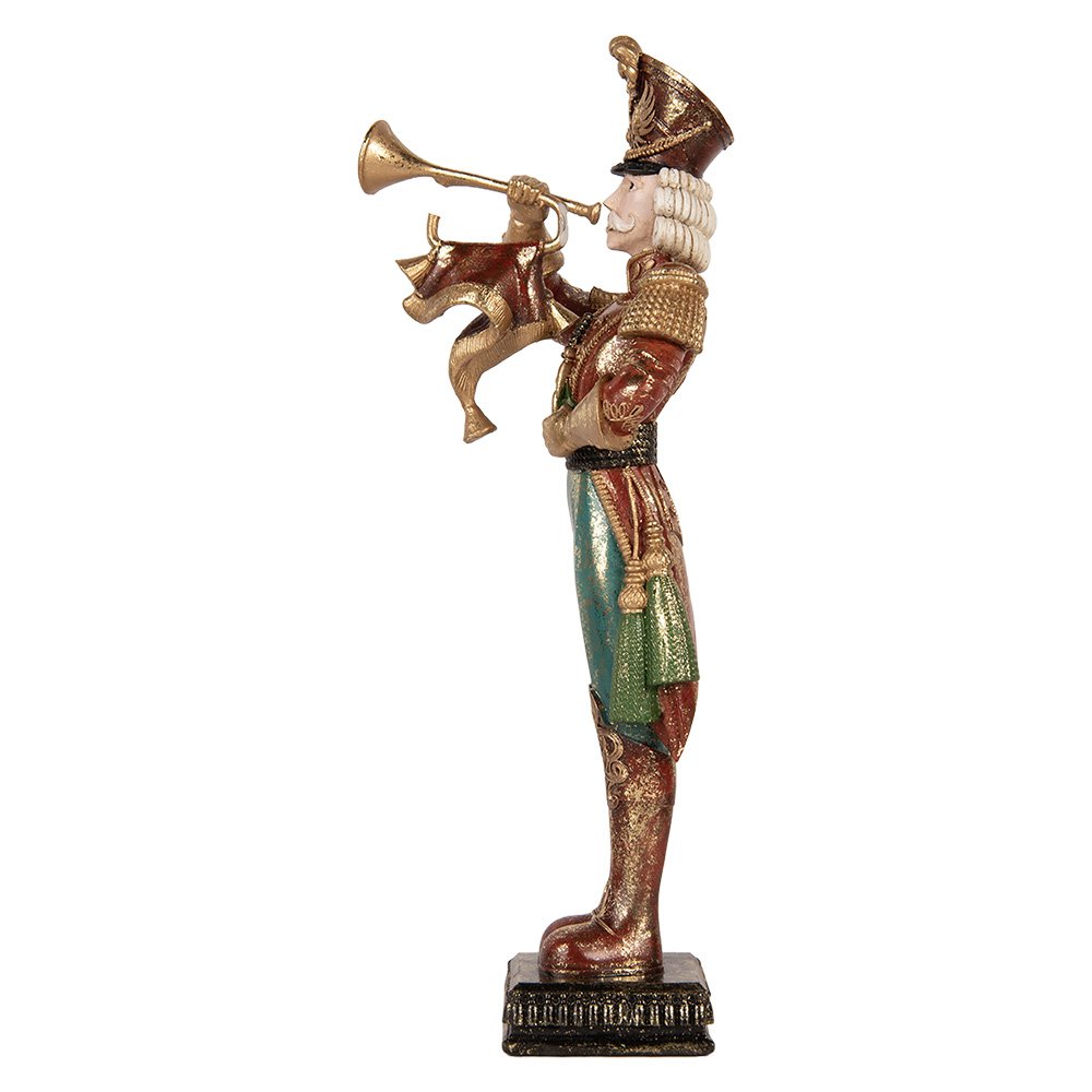 Kerstdecoratie Beeld Notenkraker 14x15x40 cm Rood Kunststof