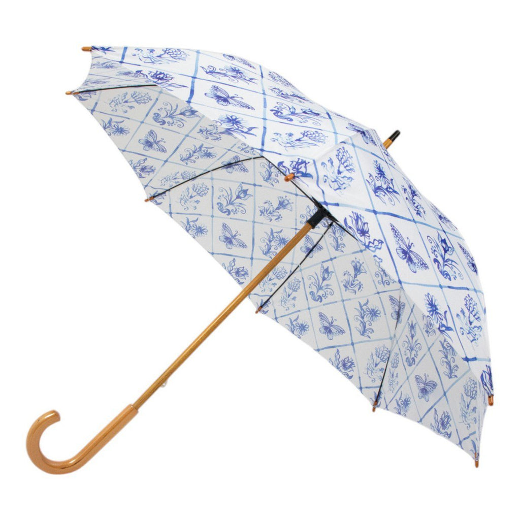 Paraplu Delfts blauw 105cm