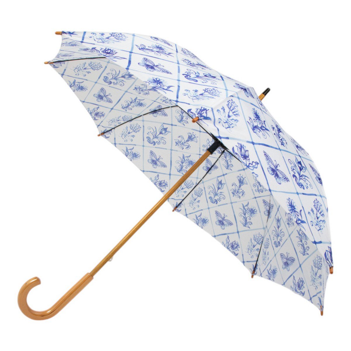 Paraplu Delfts blauw 105cm
