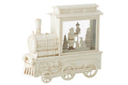 J-Line waterbal Locomotief - kunststof - wit