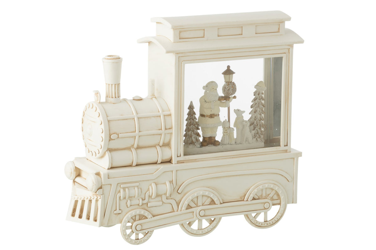 J-Line waterbal Locomotief - kunststof - wit