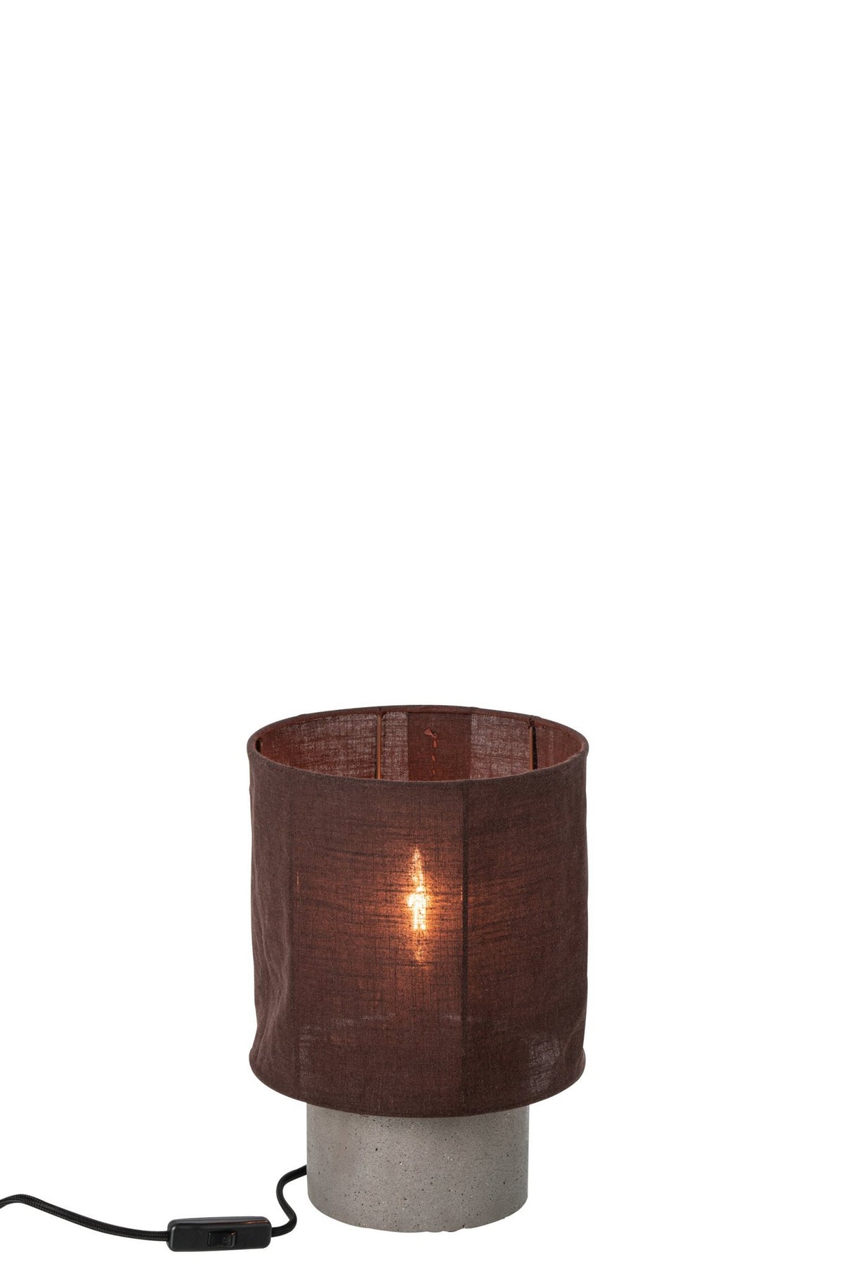 J-Line Tafellamp - cement - bruin - small