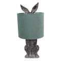 Tafellamp Konijn Ø 20x43 cm Bruin Groen Polyresin Bureaulamp