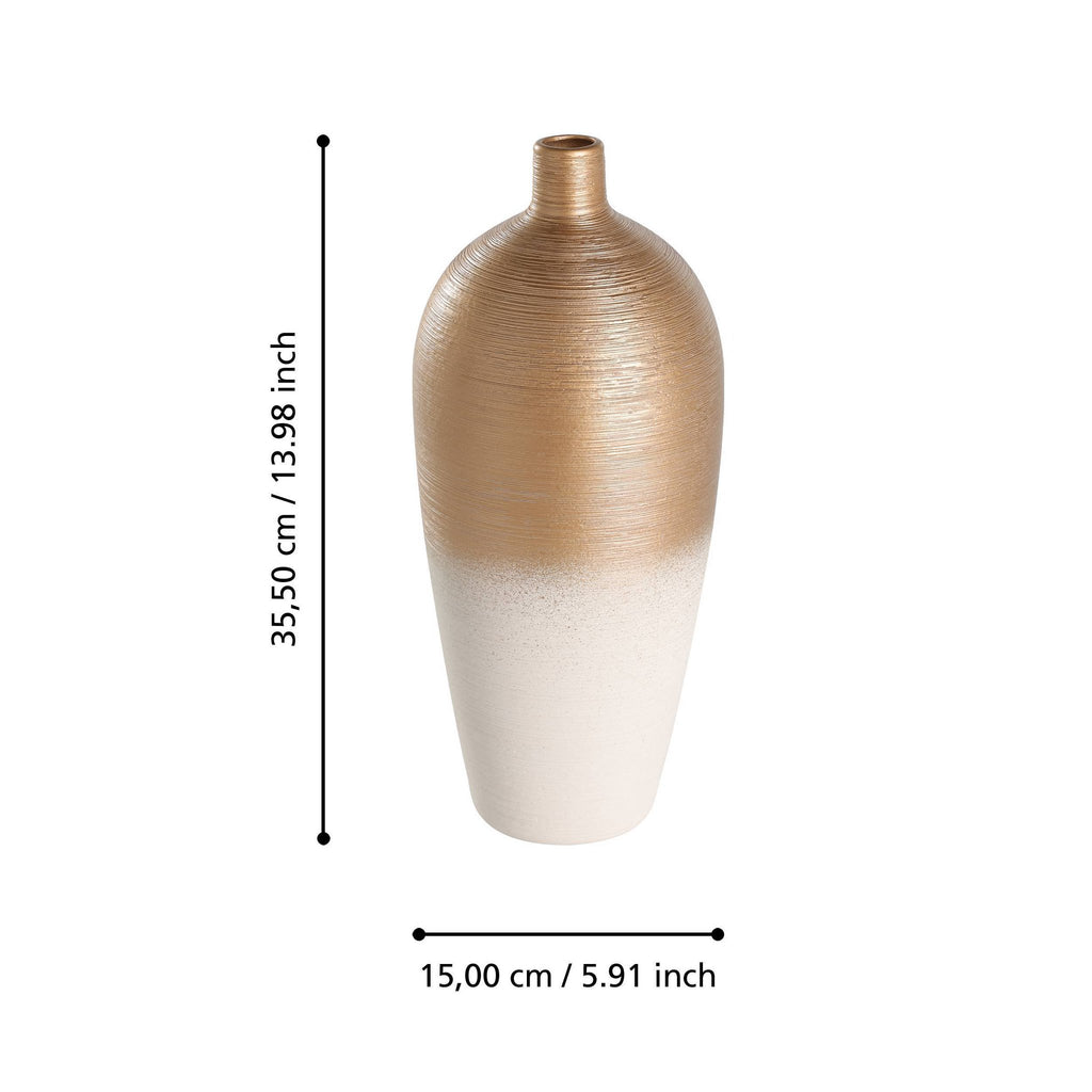 Vaas Saryksu Goud 15x36 cm