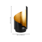 Windlicht Ambondrona Goud 22x40cm